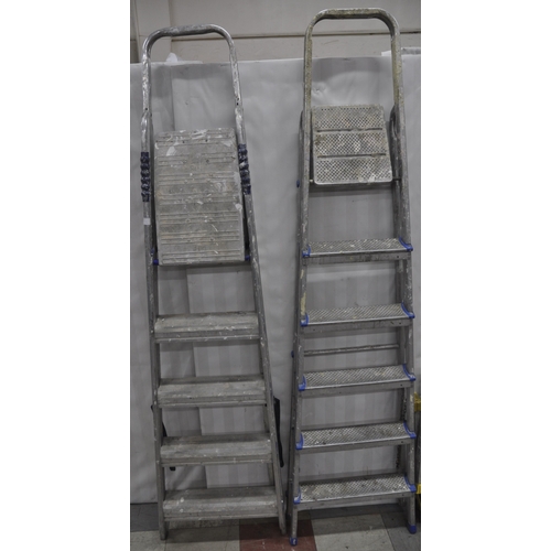 130 - 2 'A' FRAME STEP LADDERS AND 2 WORK PLATFORMS