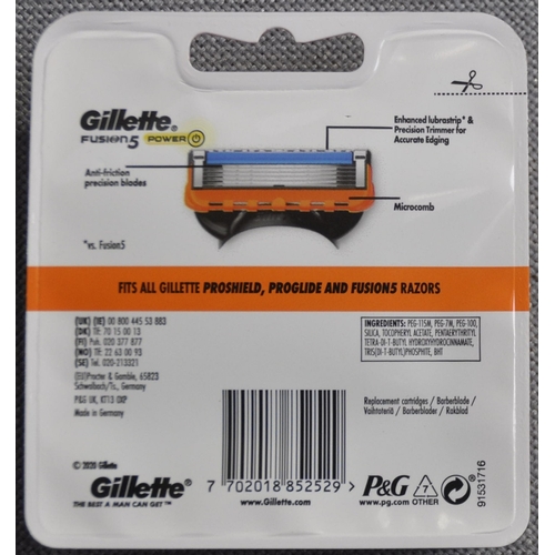 137 - 9 PACKS OF 8 GILETTE FUSION 5 RAZOR HEADS (A116)