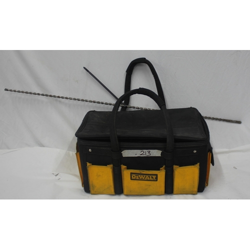 260 - DEWALT TOOL BAG CONTAINING VARIOUS DRILL BITS