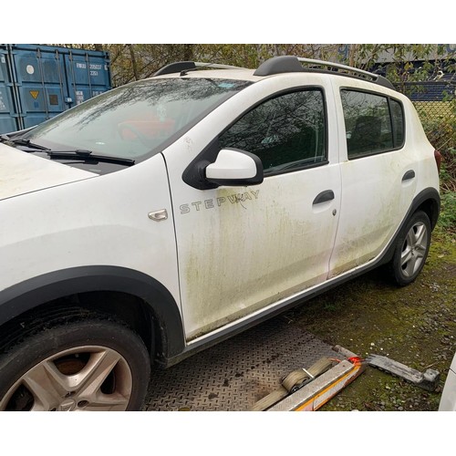 1 - DACIA SANDERO STEPWAY AMBIENCE TCE -  REGISTRATION NUMBER CP65 CKN 

898cc
5DR HATCHBACK
WHITE
MANUA... 