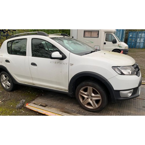 1 - DACIA SANDERO STEPWAY AMBIENCE TCE -  REGISTRATION NUMBER CP65 CKN 

898cc
5DR HATCHBACK
WHITE
MANUA... 