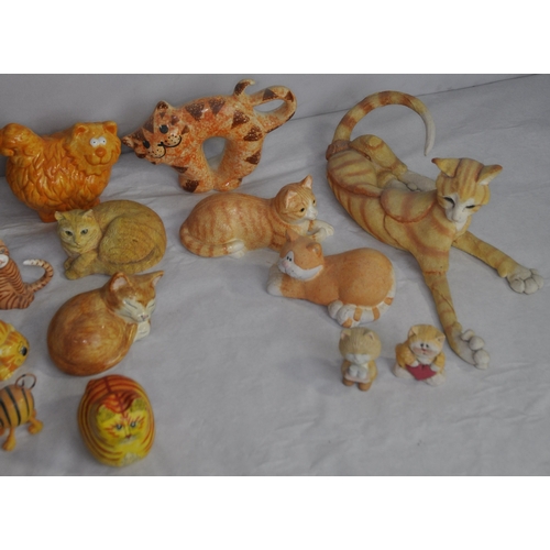 10 - VARIOUS CAT ORNAMENTS