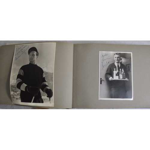 14 - 2 SCRAP BOOKS, PHOTOGRAPH ALBUM CONTAINING SIGNED PHOTOGRAPHS AND AUTOGRAPHED PROGRAMMES