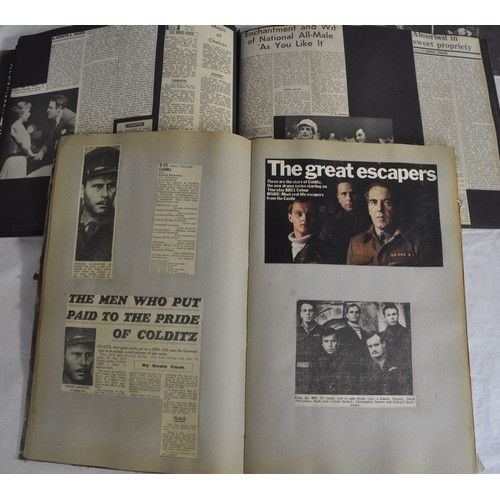 14 - 2 SCRAP BOOKS, PHOTOGRAPH ALBUM CONTAINING SIGNED PHOTOGRAPHS AND AUTOGRAPHED PROGRAMMES