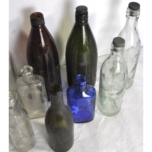 15 - VARIOUS GLASS BOTTLES