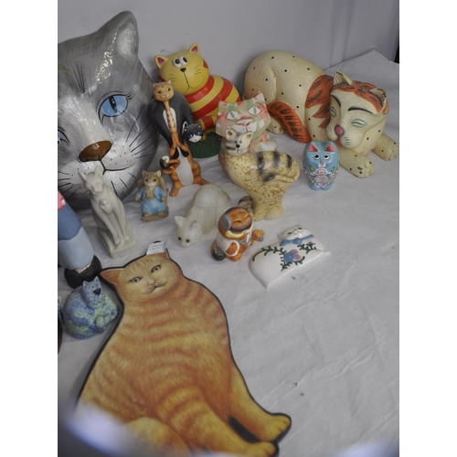 20 - VARIOUS CAT ORNAMENTS