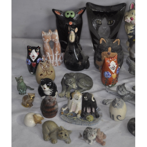 37 - VARIOUS CAT ORNAMENTS