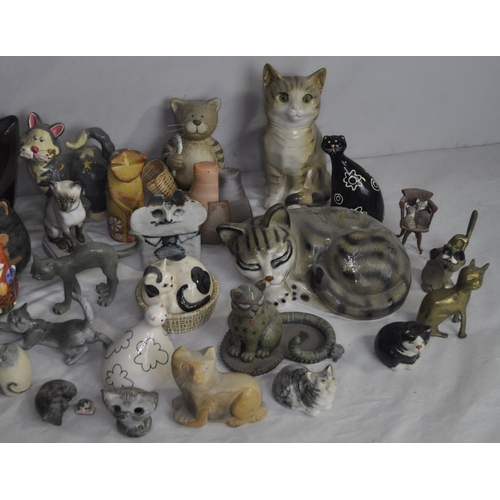 37 - VARIOUS CAT ORNAMENTS