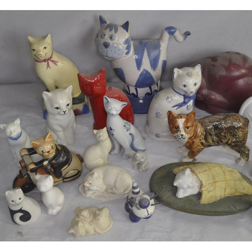 50 - VARIOUS CAT ORNAMENTS (ONE DAMAGED)