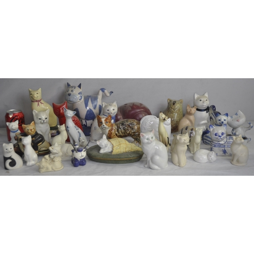 50 - VARIOUS CAT ORNAMENTS (ONE DAMAGED)