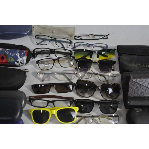 39 - SELECTION OF GLASSES, SUNGLASSES AND EMPTY CASES