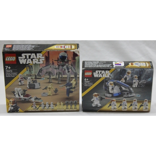 66 - LEGO 75359 STAR WARS 332nd AHSOKA'S CLONE TROOPER BATTLE PACK AND LEGO 75372 STAR WARS CLONE TROOPER... 