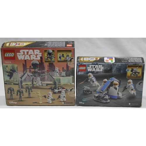 66 - LEGO 75359 STAR WARS 332nd AHSOKA'S CLONE TROOPER BATTLE PACK AND LEGO 75372 STAR WARS CLONE TROOPER... 