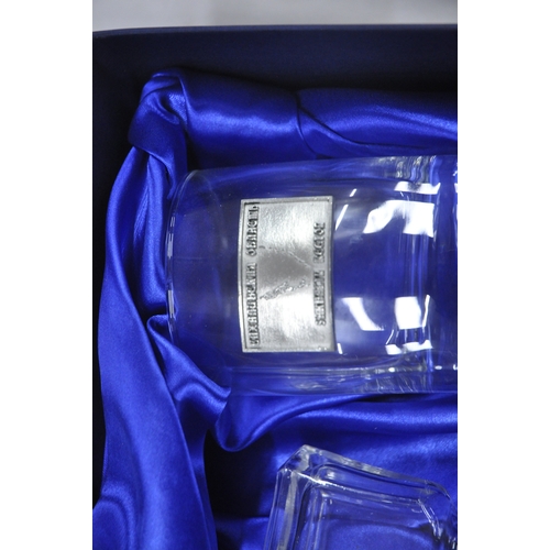 108 - DECANTER AND TUMBLER SET AND BOX OF GUINNESS GLASSES