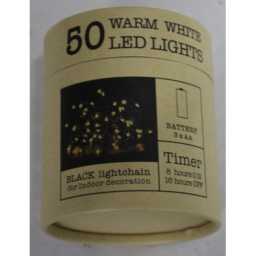 117 - 18 BOXES OF 50 INDOOR LED LIGHTS