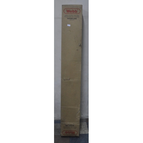 128 - NEW AND BOXED WEBB 26cc LOOP HANDLE PETROL BRUSH CUTTER