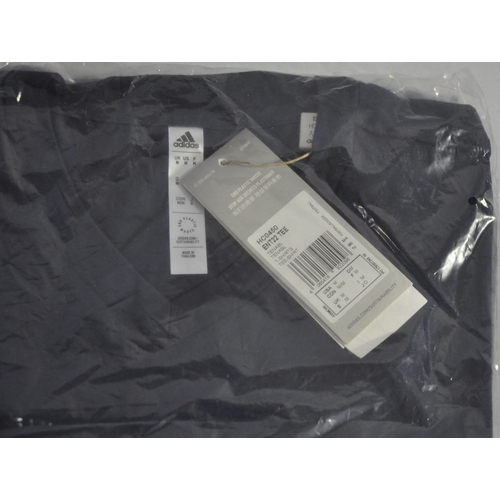 131 - 4 NEW ADIDAS ENTRADA 22 TEE - NAVY - MENS - SIZE M