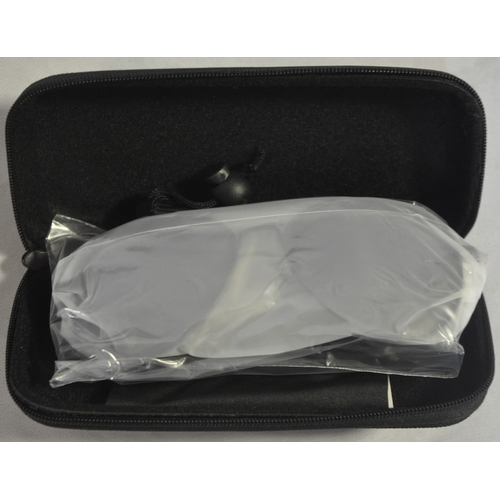 134 - 12 NEW DUDUMA AVIATOR SUNGLASSES IN HARD CASE