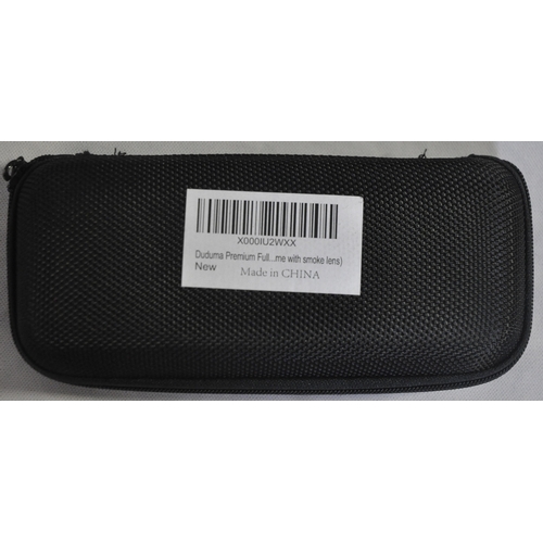 134 - 12 NEW DUDUMA AVIATOR SUNGLASSES IN HARD CASE