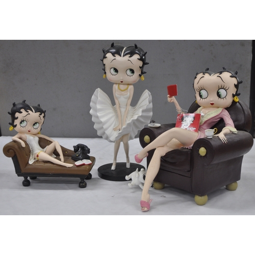 135 - 5 BETTY BOOP FIGURINES