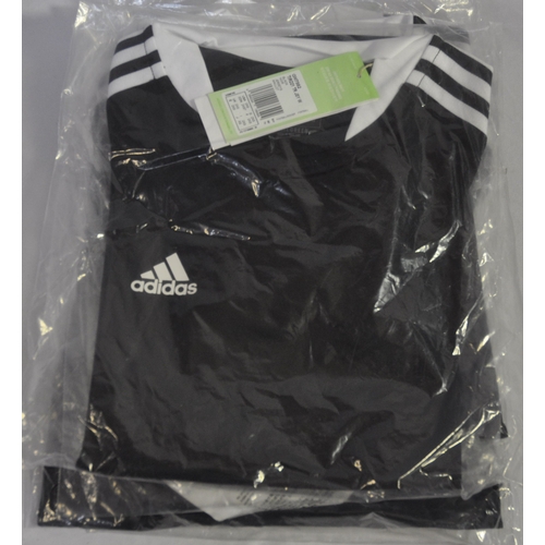 138 - 6 NEW ADIDAS TIRO21 TRAINING JERSEYS - BLACK/WHITE