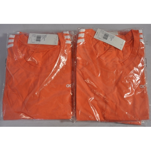 140 - 9 NEW ADIDAS TEESHIRTS