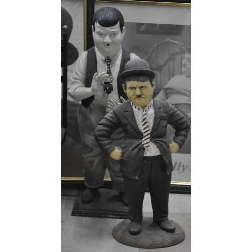 145 - VARIOUS LAUREL AND HARDY ORNAMENTS AND PICTURES