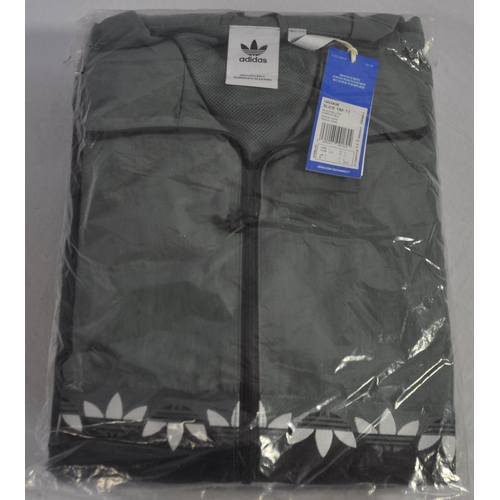 152 - 3 NEW ADIDAS TREFOIL MENS TRACK JACKETS (2 x XL, 1 x L)