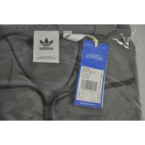 152 - 3 NEW ADIDAS TREFOIL MENS TRACK JACKETS (2 x XL, 1 x L)