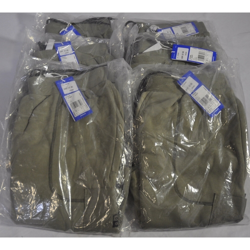 154 - 6 NEW ADIDAS D SHORTS - CLAY M
