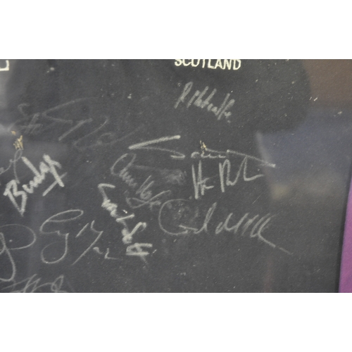 165 - FRAMED SIGNED SCOTLAND RUGBY JERSEY