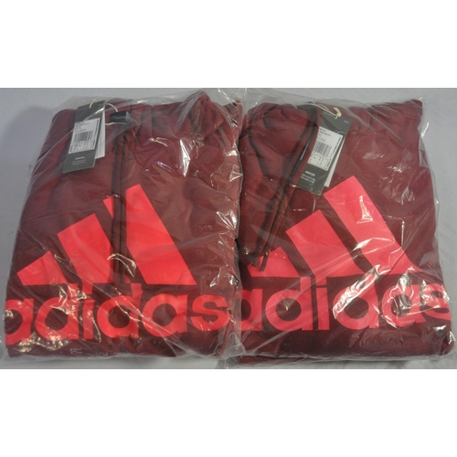 167 - 4 NEW ADIDAS HOODED SWEATSHIRTS (2 x M, 2 x S)