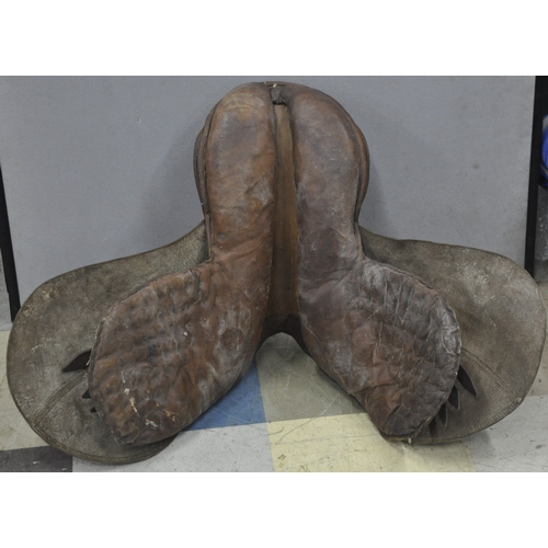 168 - BROWN LEATHER SADDLE