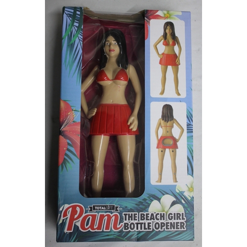170 - 10 'PAM THE BEACH GIRL' BOTTLE OPENERS