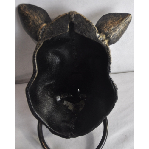 174 - BOAR HEAD WITH METAL RING
