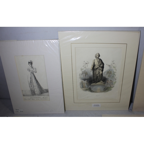 VARIOUS ETCHINGS, PRINTS AND LITHOGRAPHS OF OPERA SCENES