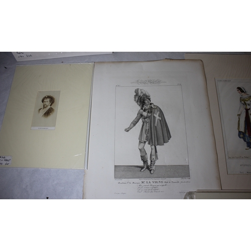 VARIOUS ETCHINGS, PRINTS AND LITHOGRAPHS OF OPERA SCENES
