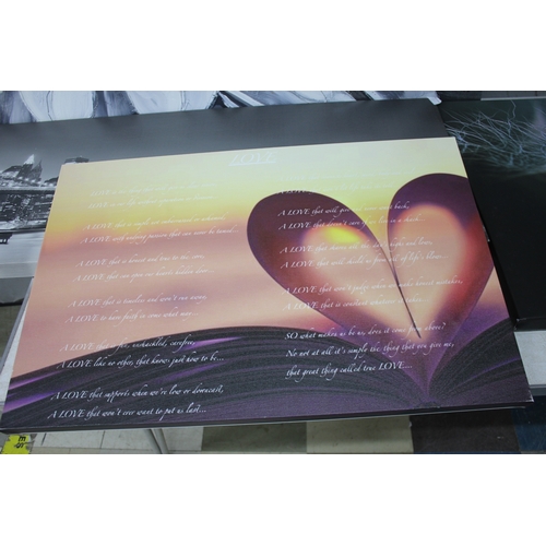 1 - 6 LARGE PRINTS ON CANVAS