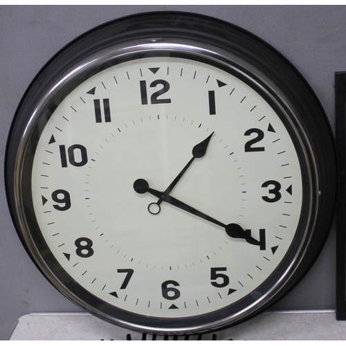 35 - LARGE WALL CLOCK, MIRROR & VARIOUS PICTURES & PLAQUES