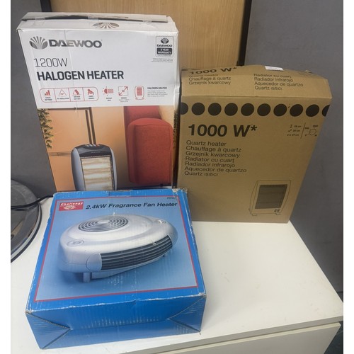 36 - 3 HEATERS AND 3 FANS