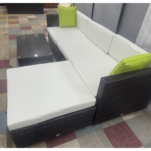 48 - OUTSUNNY WOVEN PATIO SET