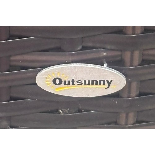 48 - OUTSUNNY WOVEN PATIO SET