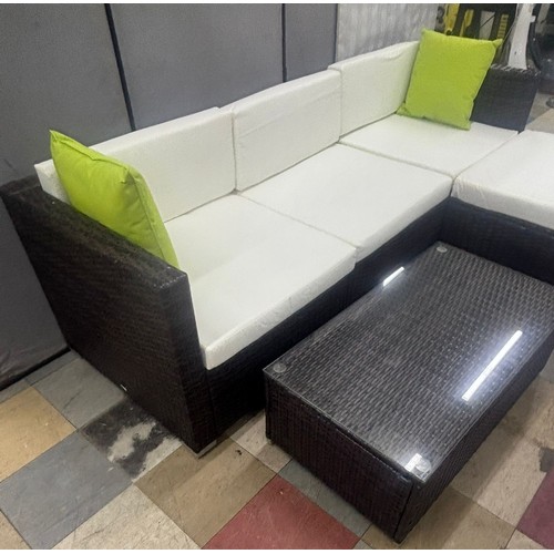 48 - OUTSUNNY WOVEN PATIO SET