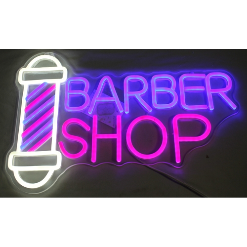 1 - NEON LED SIGN -&nbsp;BARBER SHOP