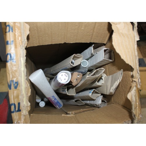 5 - PART BOX OF ROTHER LED GLASS TUBES PLUS A PART BOX OF MIXED TUBES