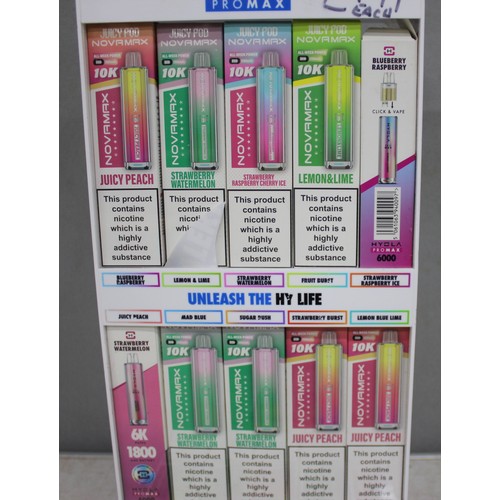 6 - RETAIL DISPLAY STAND AND 17 VAPES