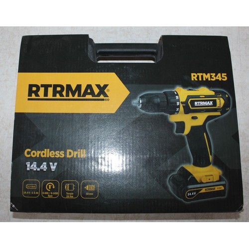8 - 2 x NEW RTR MAX 14-4v CORDLESS DRILLS