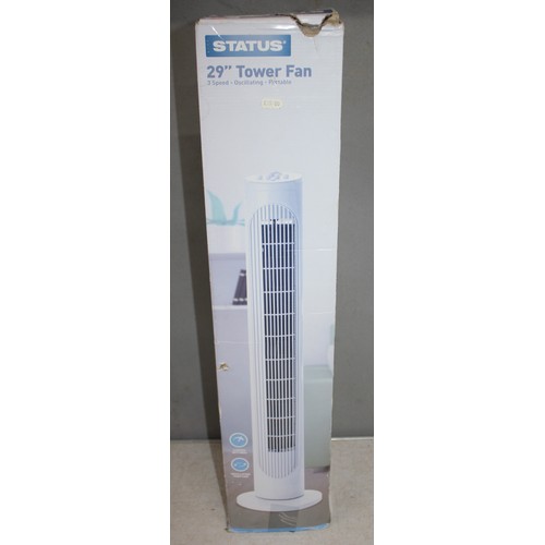 14 - 2 NEW TOWER FANS - AMAZON BASICS AND STATUS 29