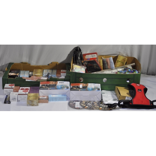 19 - 2 BOXES OF NEW STOCK INCLUDING PERFUMES