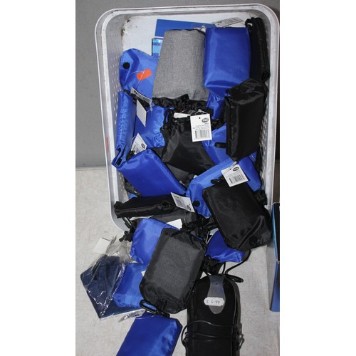 20 - BOX OF NEW STOCK INCLUDING - PHONE GLASS PROTECTORS, LINT ROLLERS, SMART BANDS, TELEPHONES, FOLD UP ... 